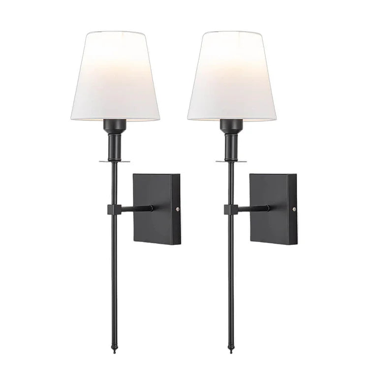 Fabric Shade Wall Lamp Set