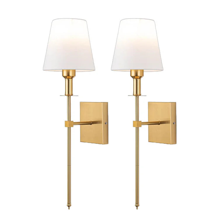 Fabric Shade Wall Lamp Set