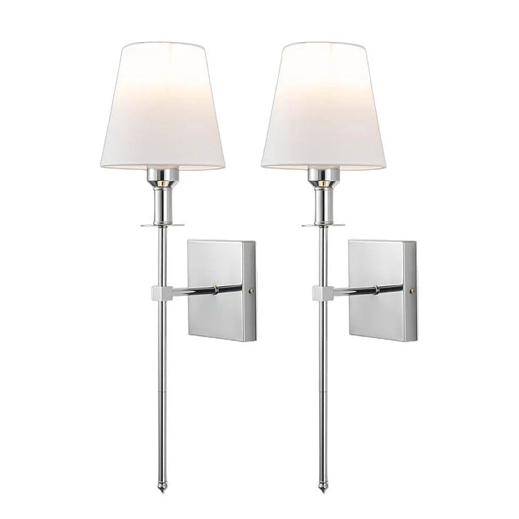 Fabric Shade Wall Lamp Set