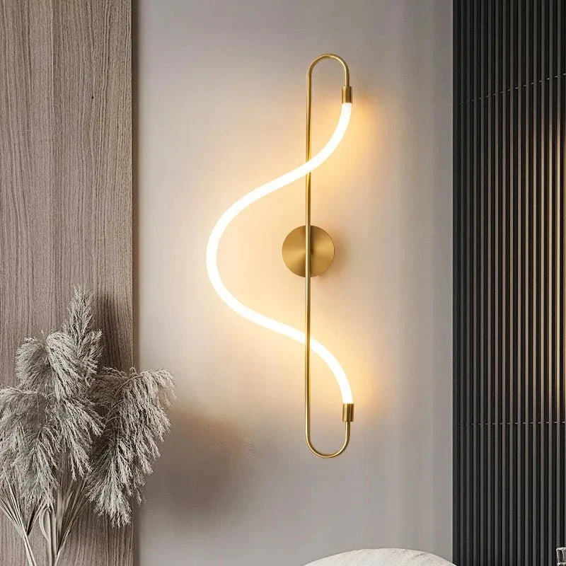 Gold Aluminium Wall Light