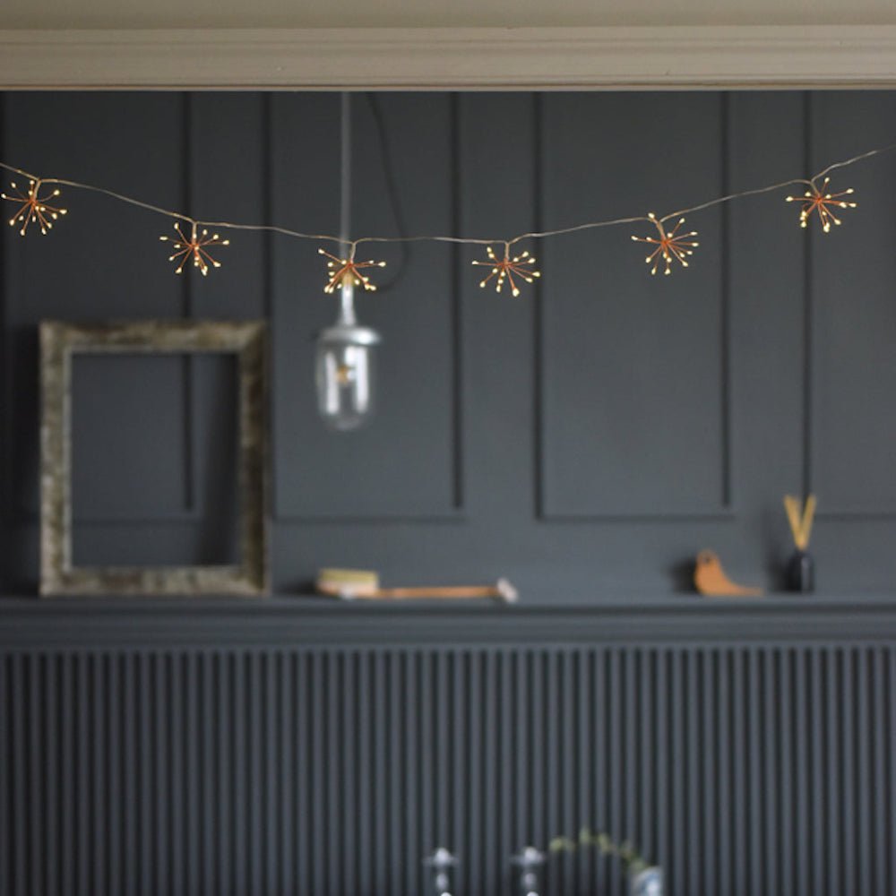 Copper Starburst Fairy Lights