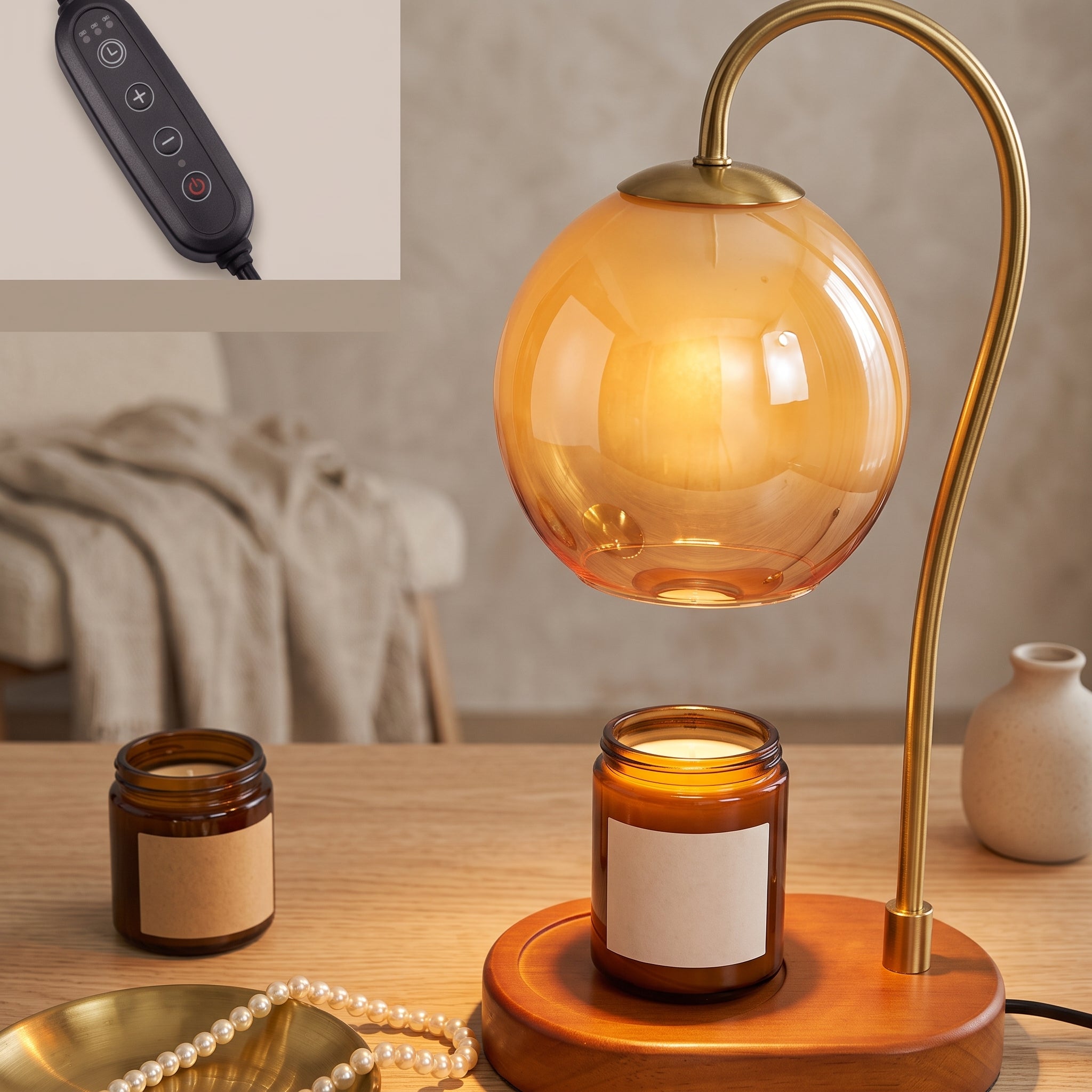 Adjustable Flameless Candle Warmer Lamp