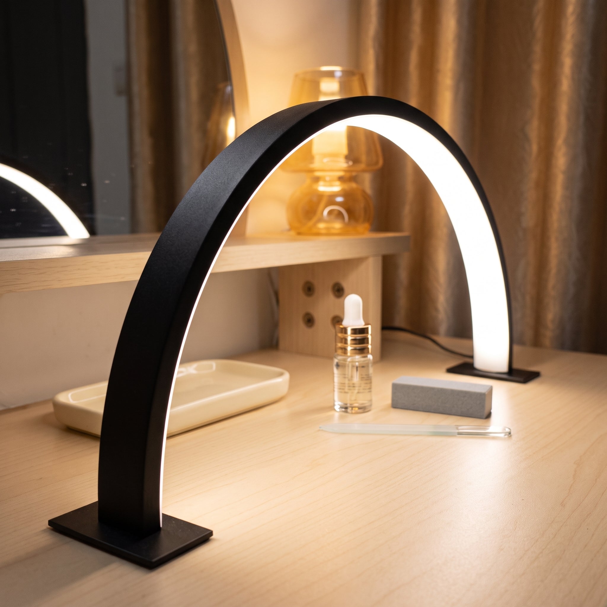 Crescent Moon LED Desk Lamp