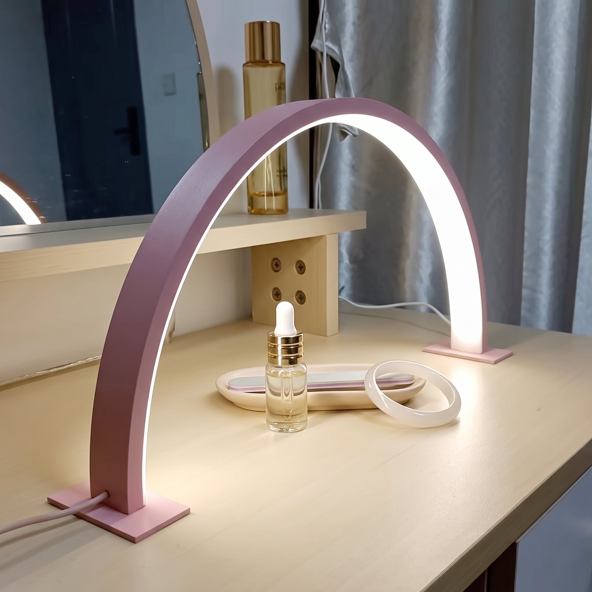 Crescent Moon LED Desk Lamp