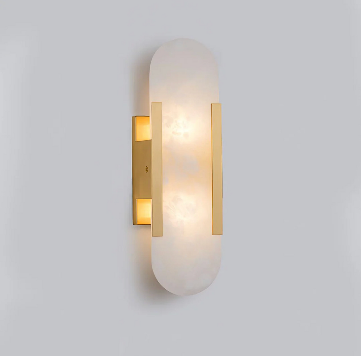 Marble Wall Light - Cylindrical Bedside Sconce