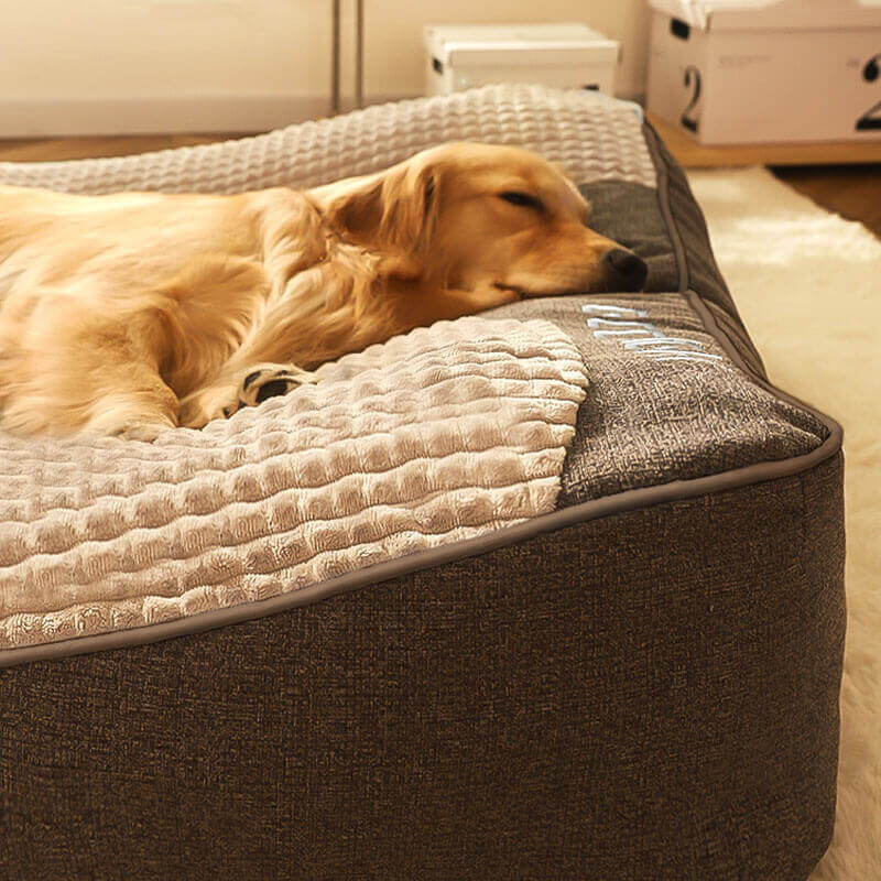 Raised Headrest Dog Bed