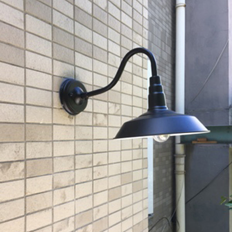 Outdoor Gooseneck Wall Light