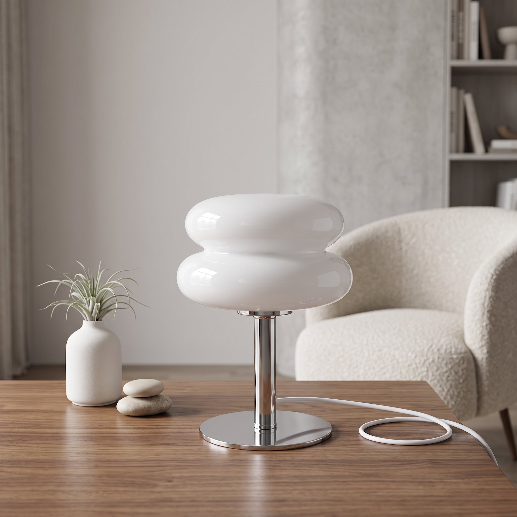 Italian Designer Glass Table Lamp