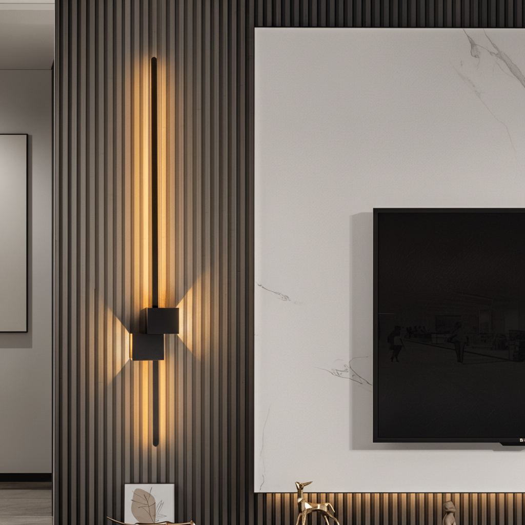Slim Metal Wall Light