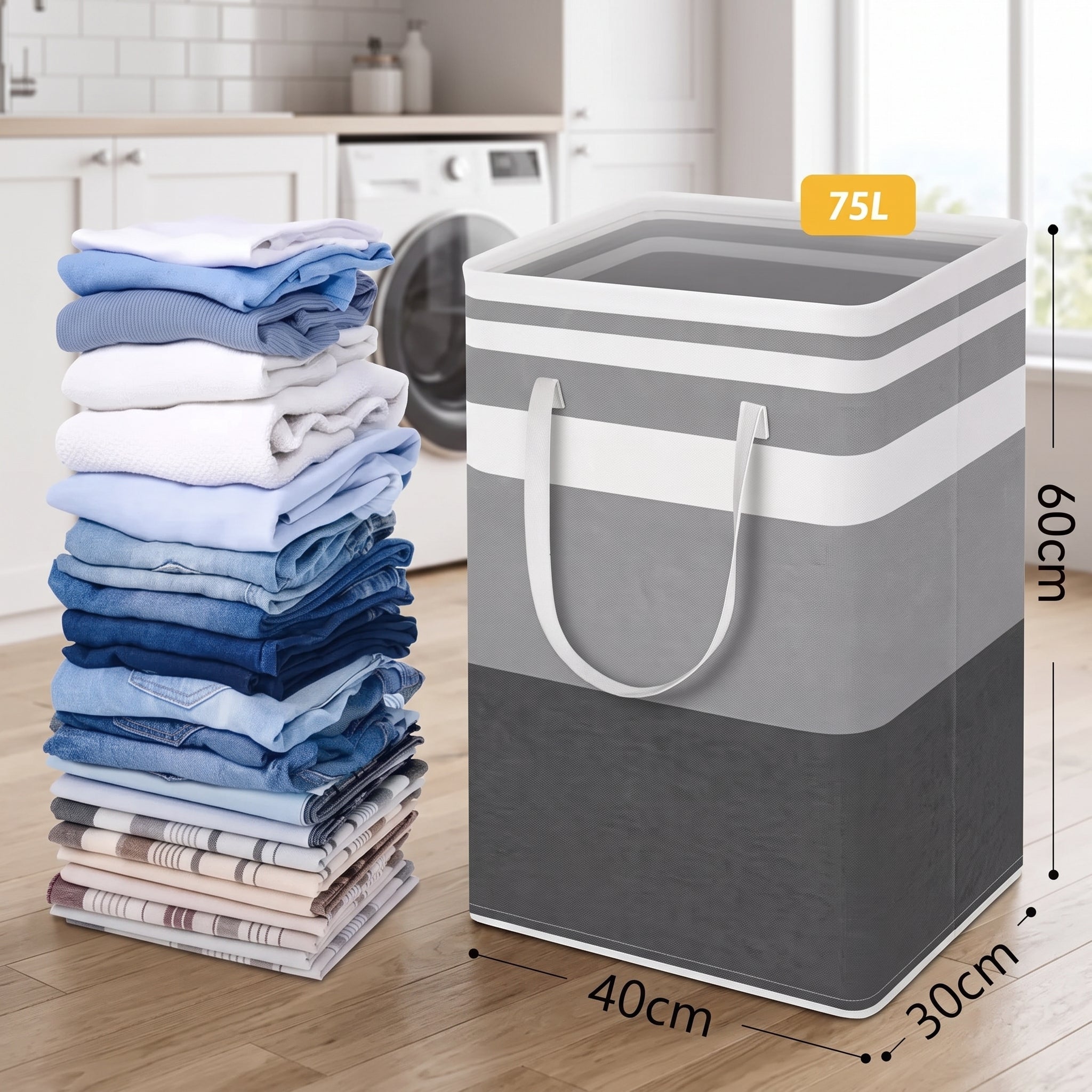 Lauva 75L Waterproof Laundry Basket