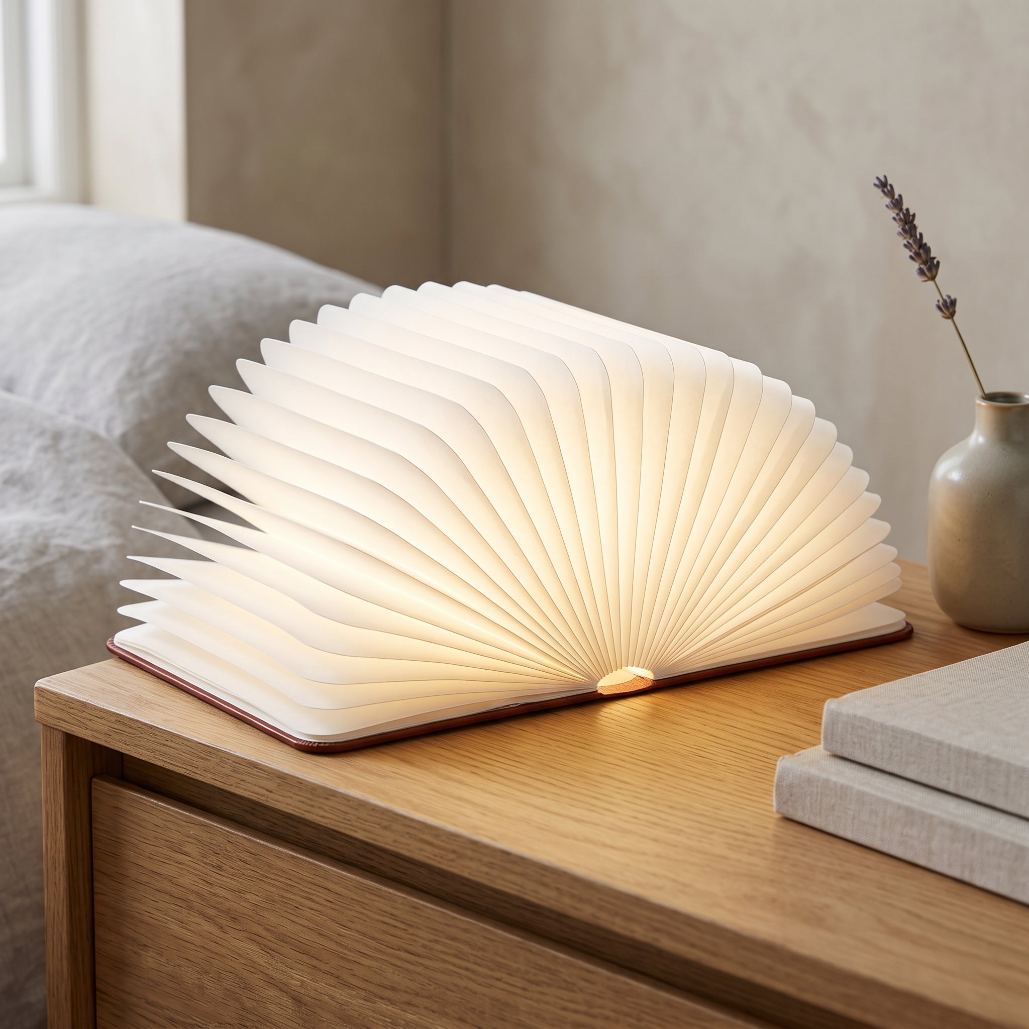 Lumibook Foldable Book-Style Table Lamp