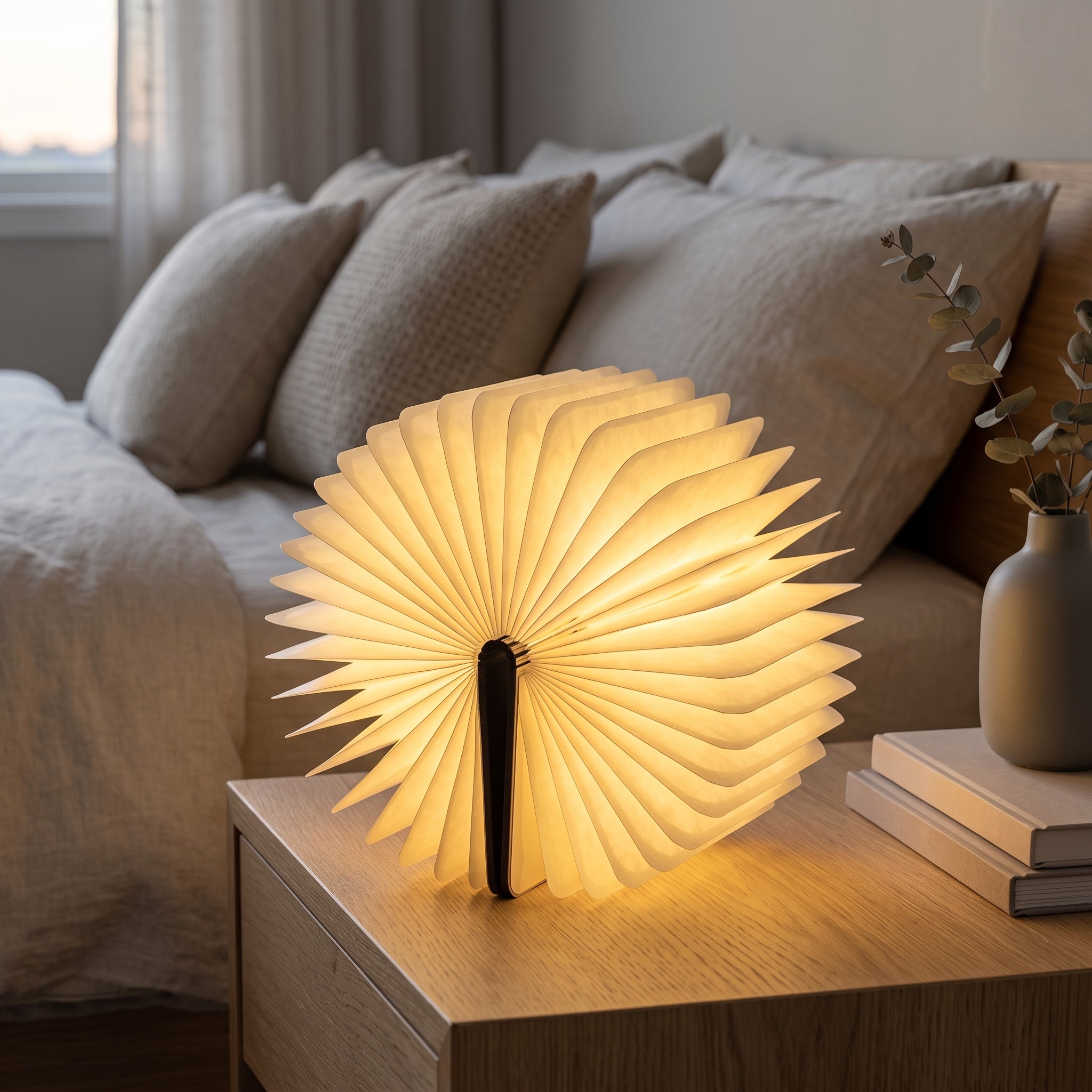 Lumibook Foldable Book-Style Table Lamp