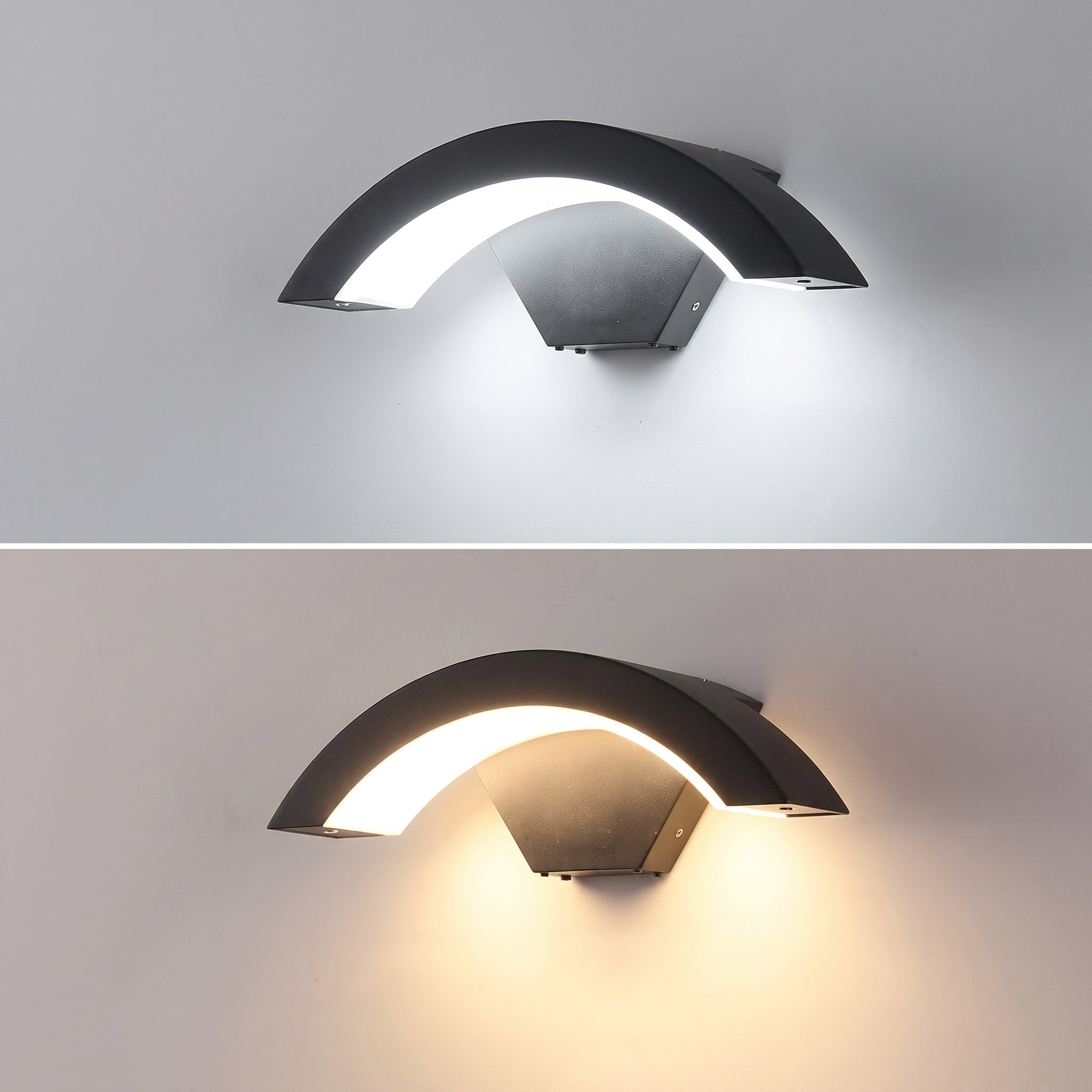 Modern Arc Outdoor Wall Light