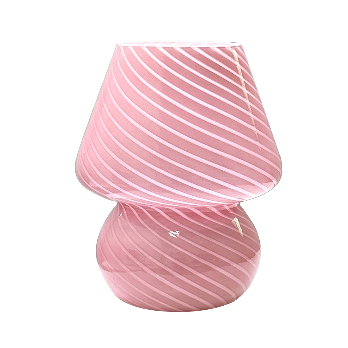 Murano-Style Glass Mushroom Lamp – USB Dimmable Table Light