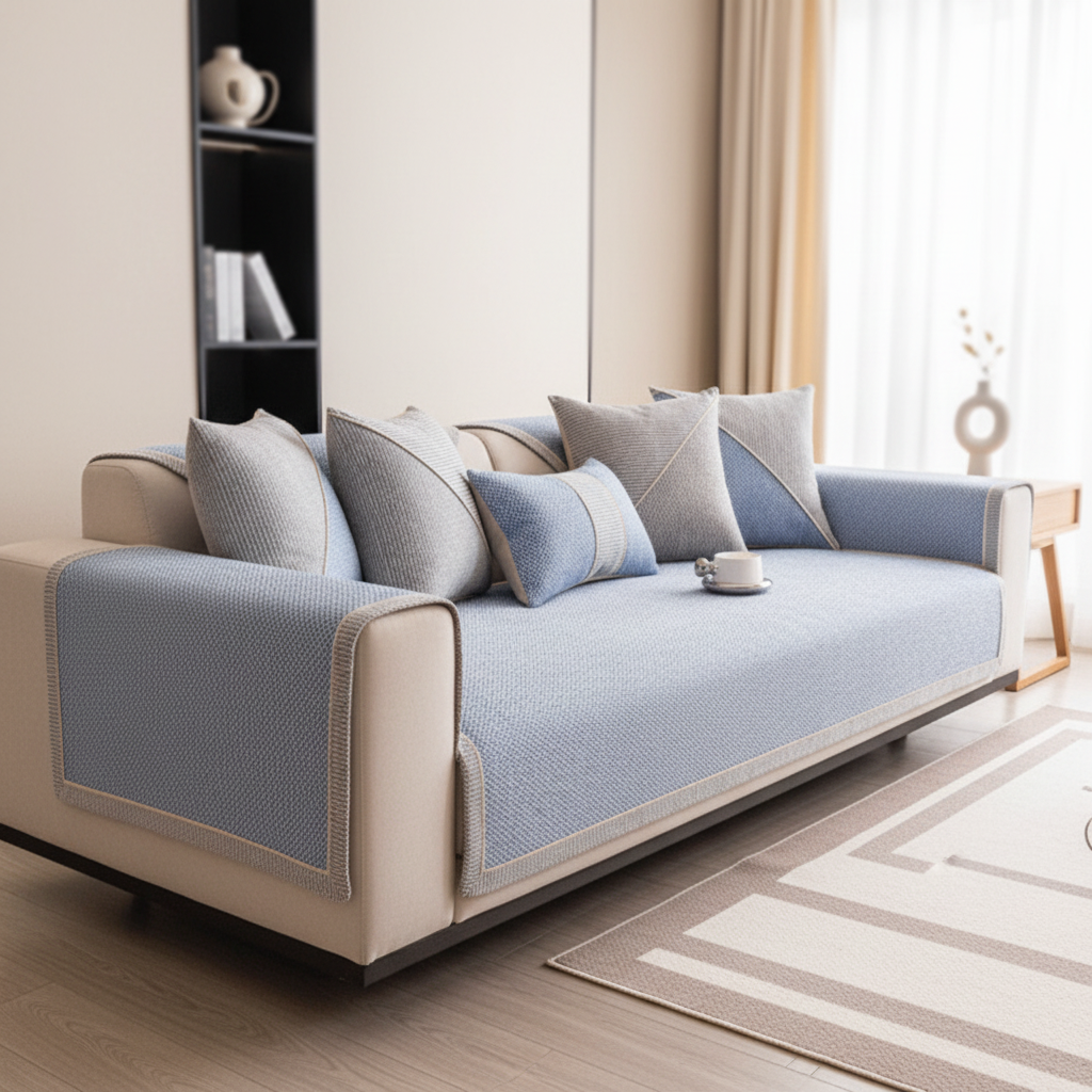 Cotton-Linen Sofa Cover