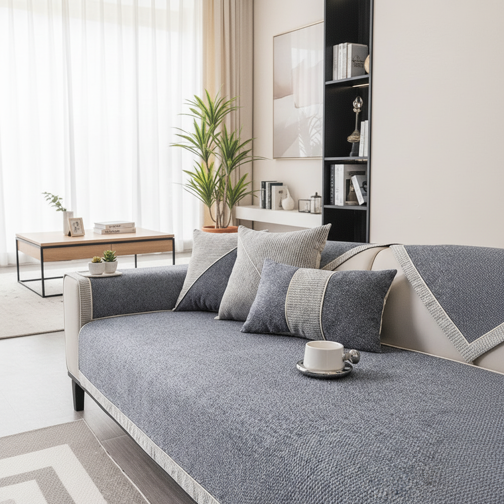 Cotton-Linen Sofa Cover
