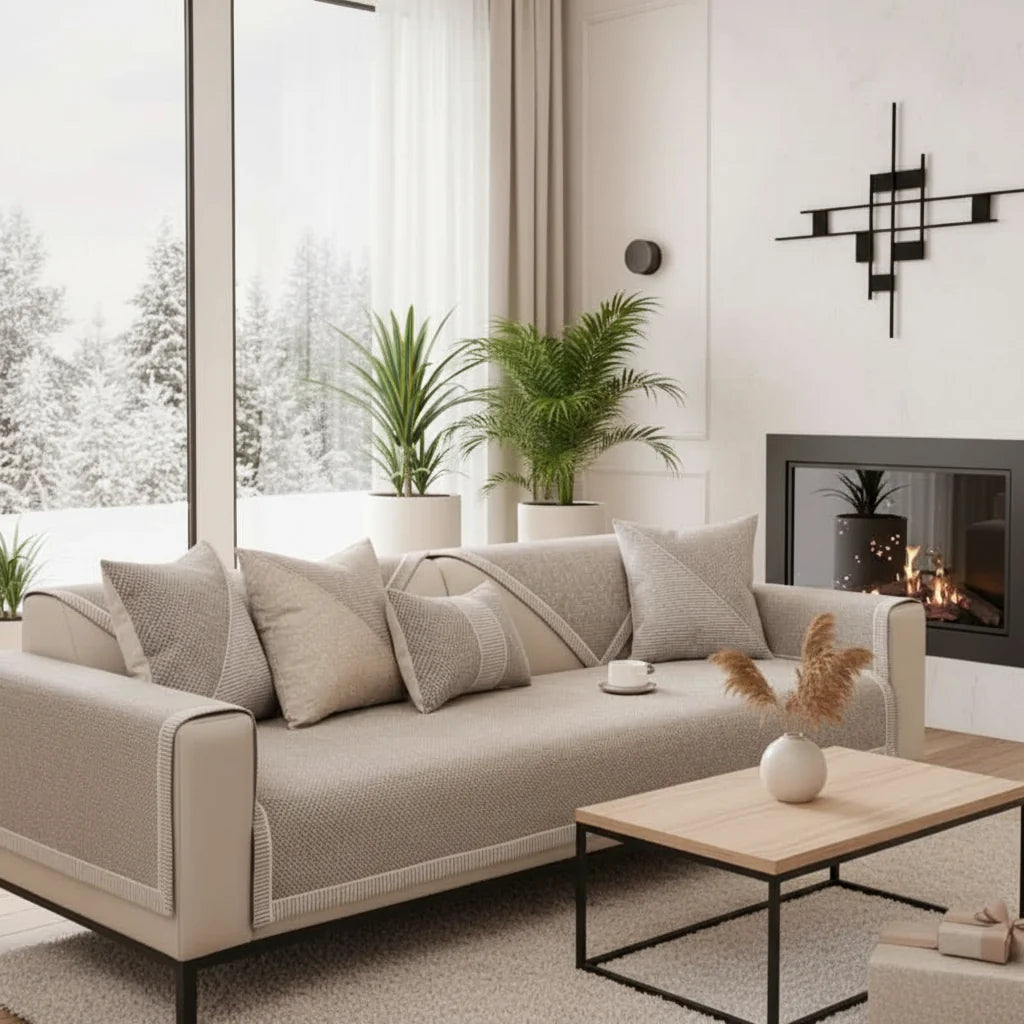 Cotton-Linen Sofa Cover