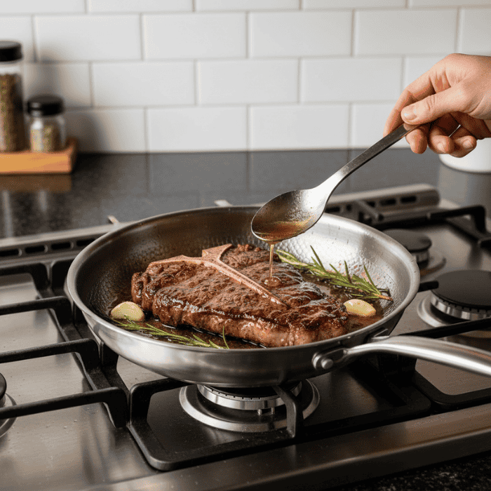 Stainless Steel Frying Pan