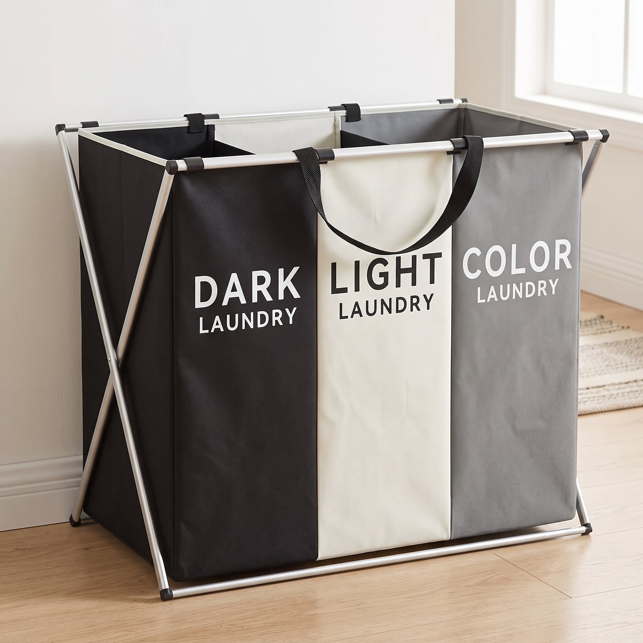 TriSort Multi-Section Laundry Hamper