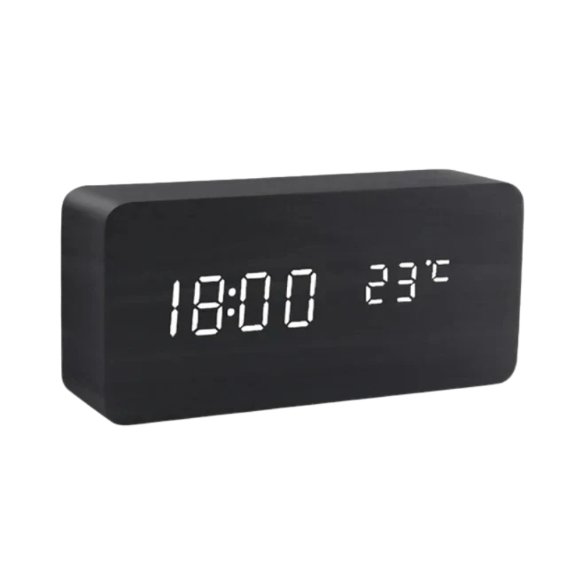 Sound-Activated Wooden Clock