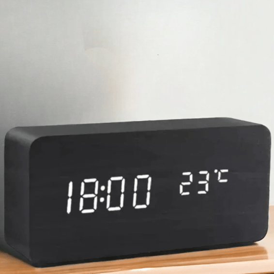Sound-Activated Wooden Clock
