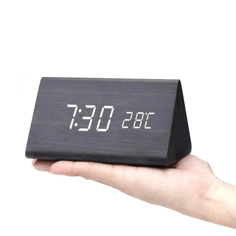 Sound-Activated Wooden Clock
