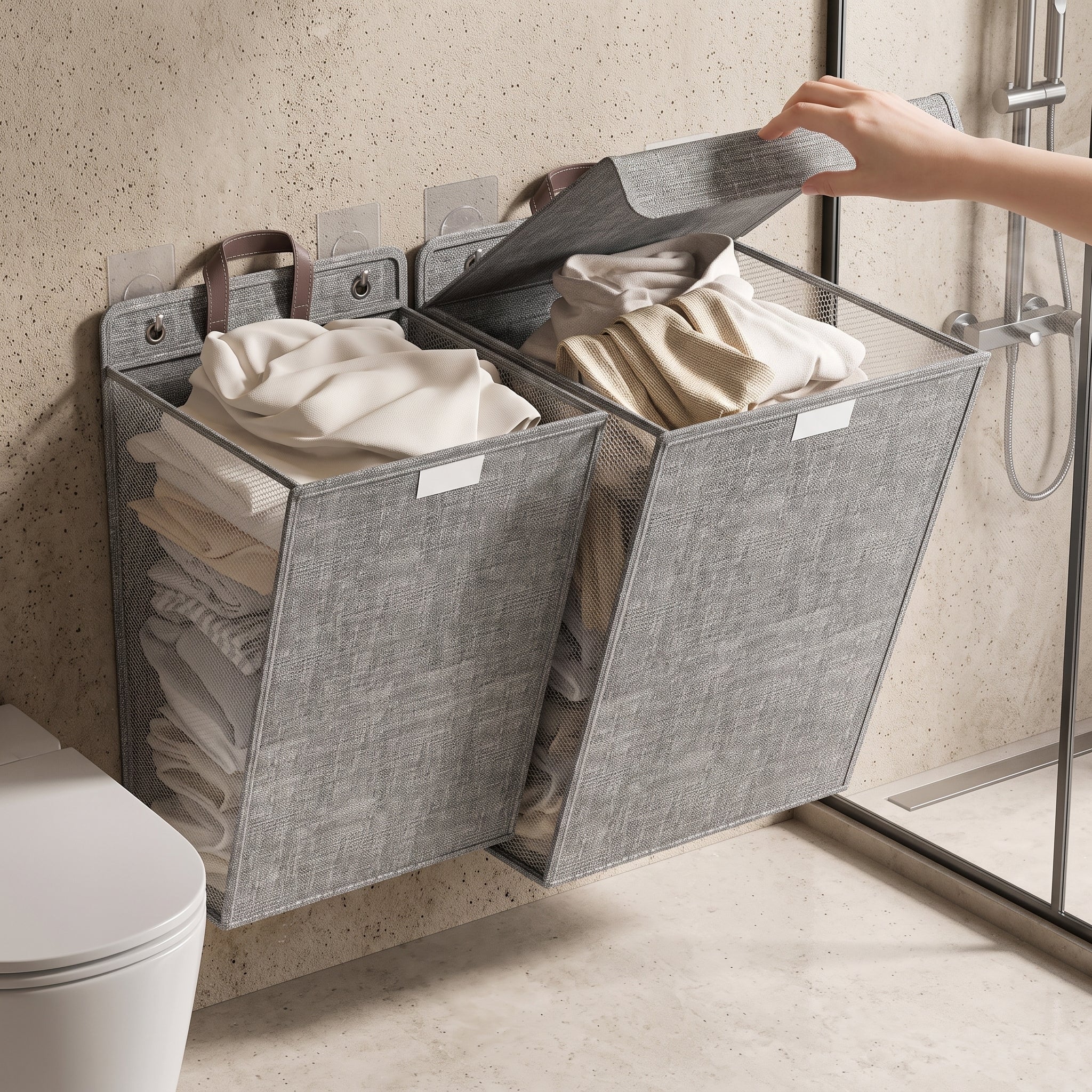Wallora Wall-Mounted Linen Laundry Basket