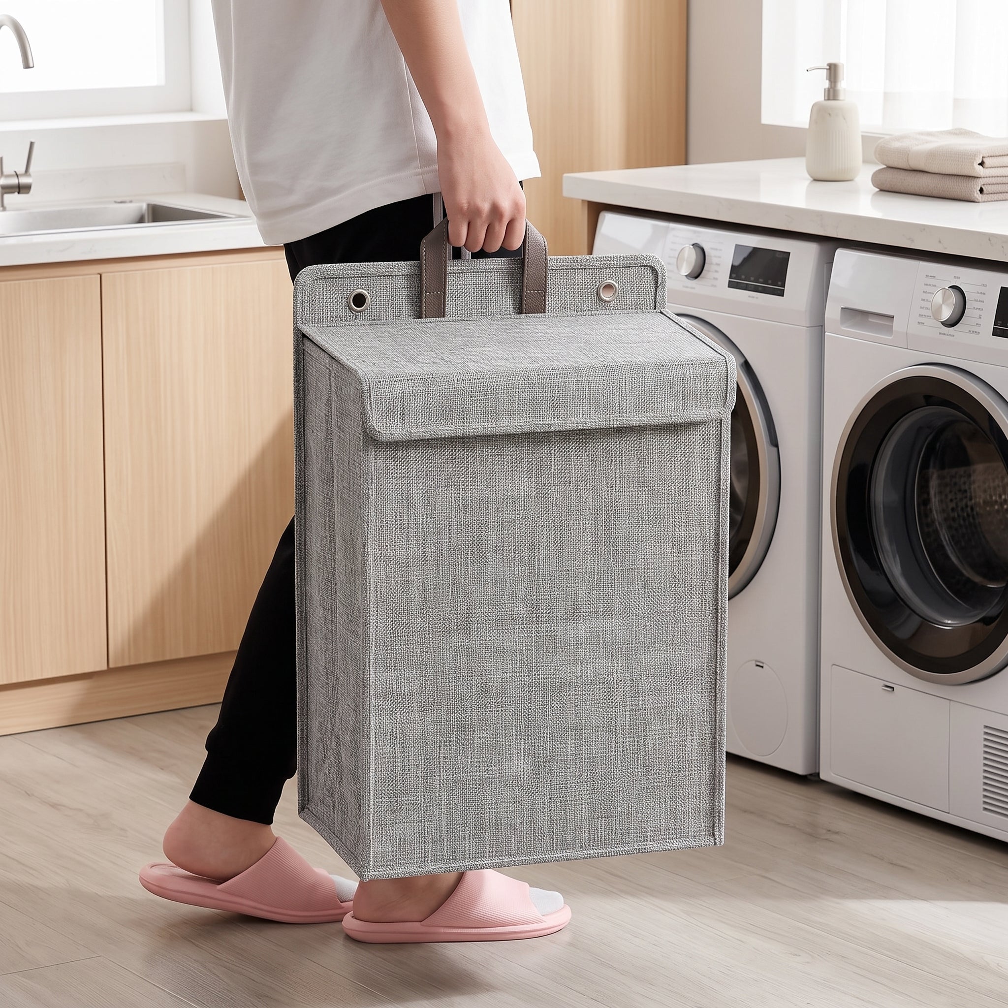 Wallora Wall-Mounted Linen Laundry Basket