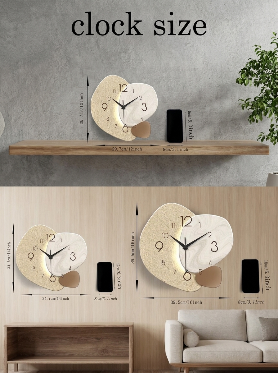 Resin Wall Clock – Modern Minimalist Design