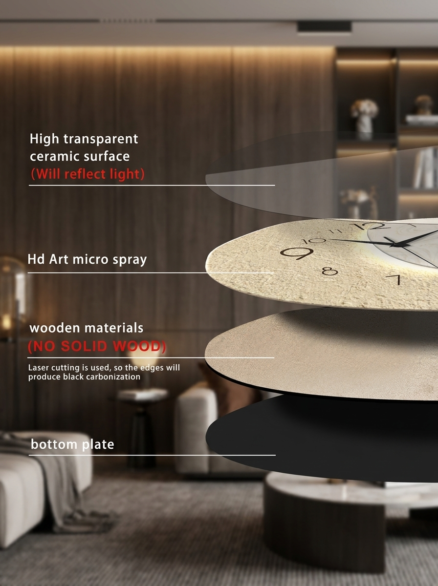 Resin Wall Clock – Modern Minimalist Design