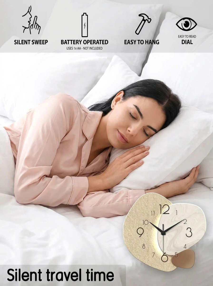 Resin Wall Clock – Modern Minimalist Design
