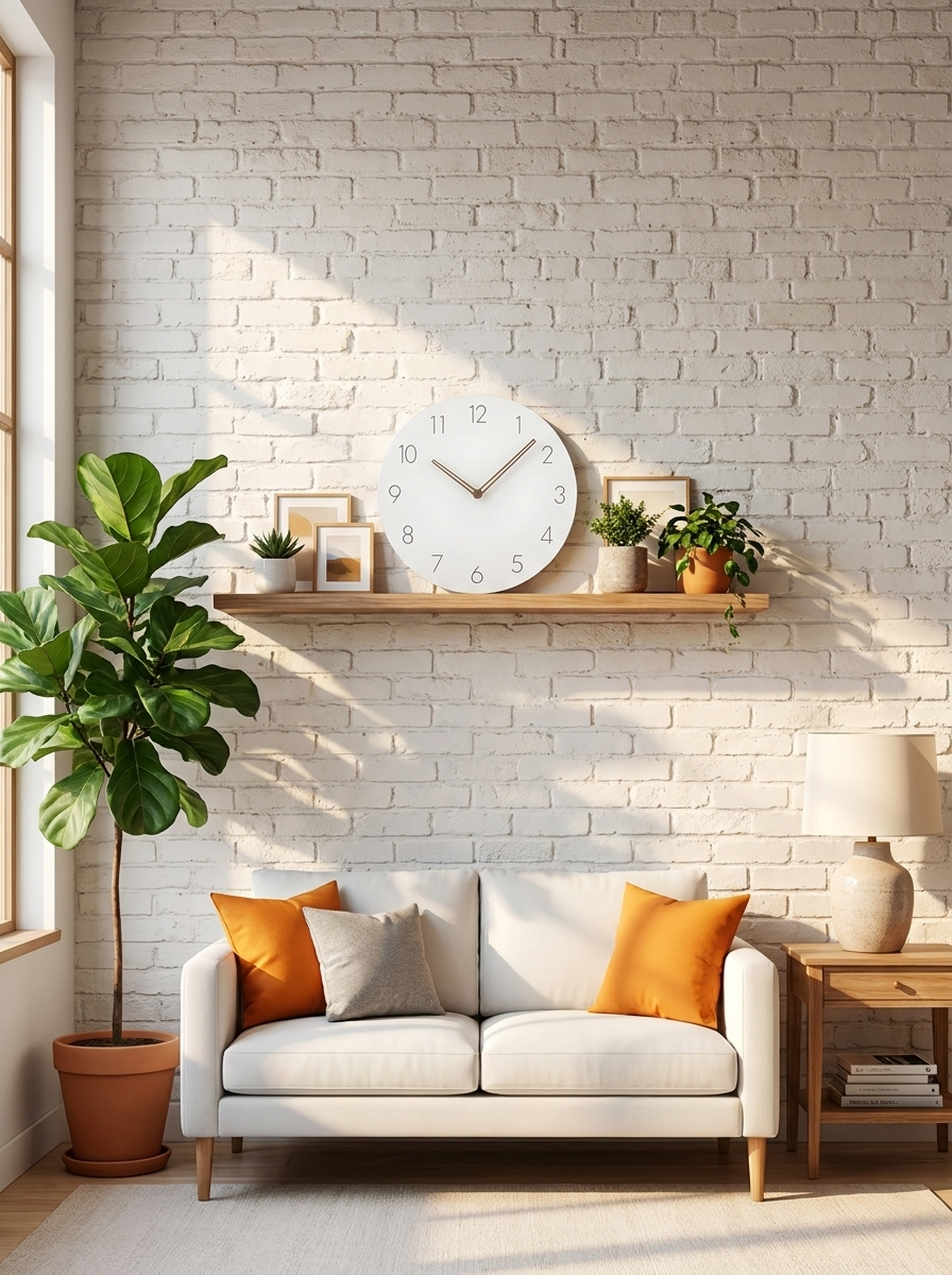 Nork Wood Wall Clock – Minimalist Scandinavian Design