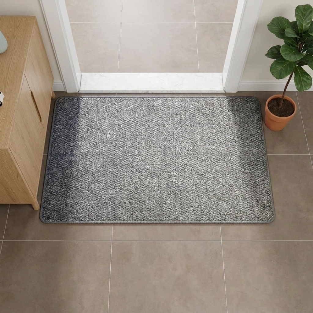 Faux Jute Natural Door Mat