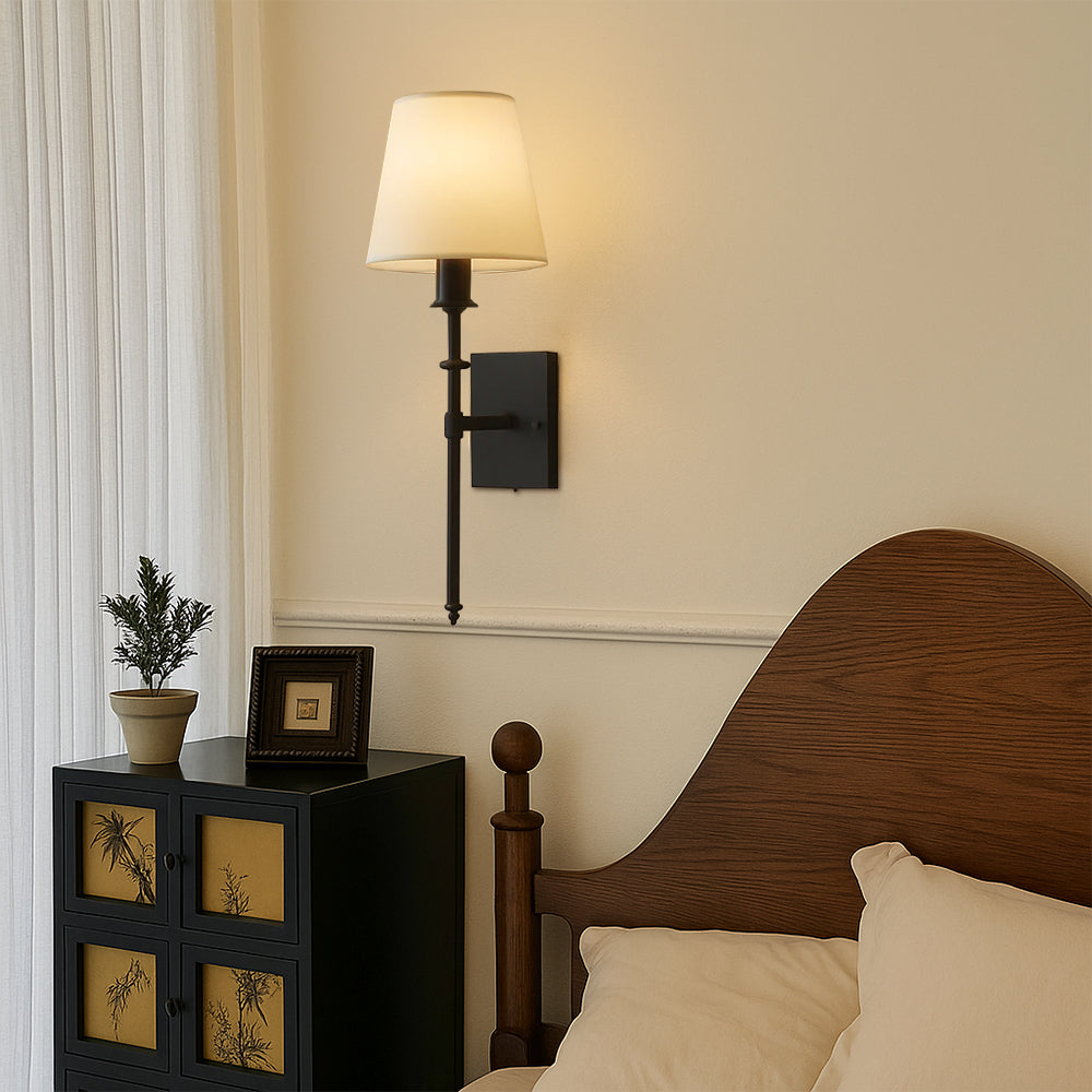 Fabric Shade Wall Lamp Set