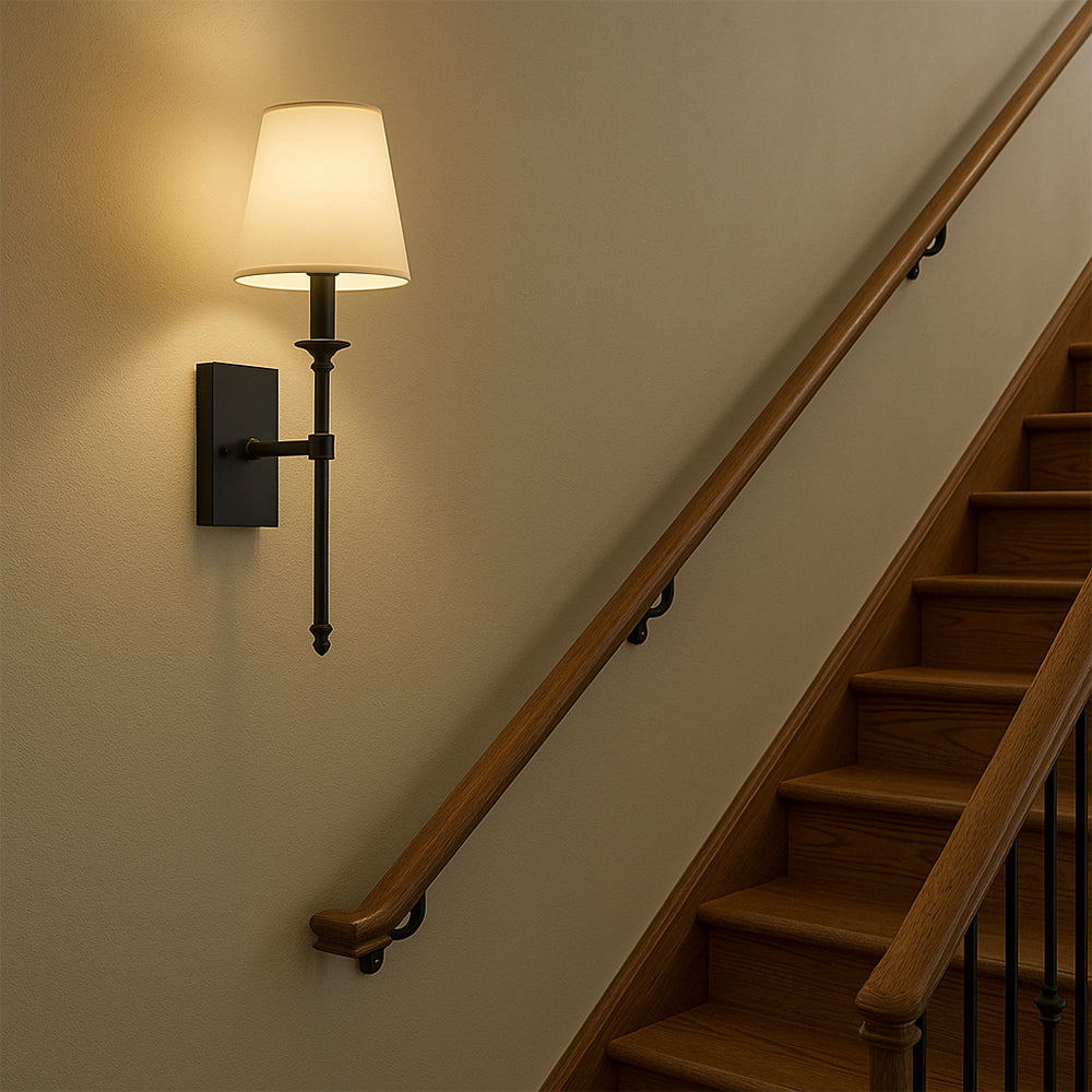 Fabric Shade Wall Lamp Set