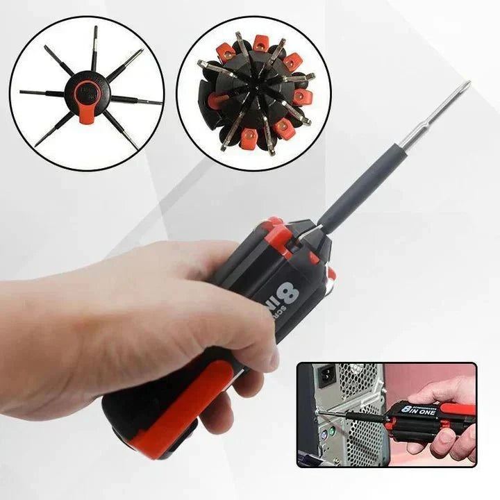 Folding LED Screwdriver