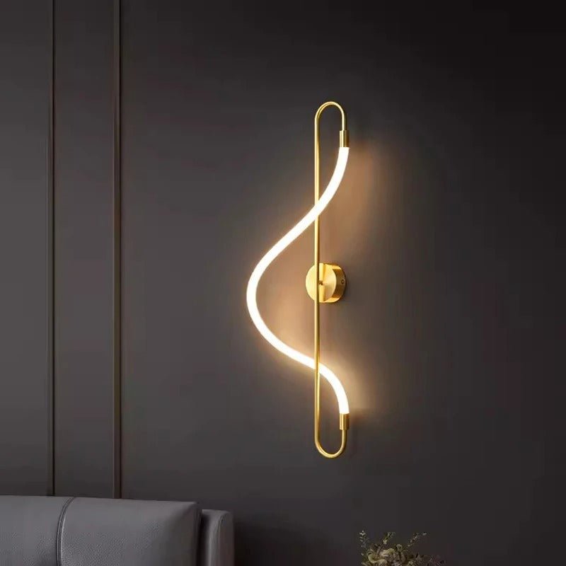 Gold Aluminium Wall Light