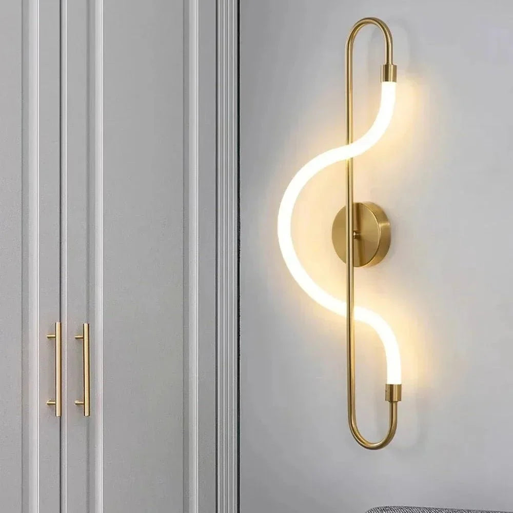 Gold Aluminium Wall Light