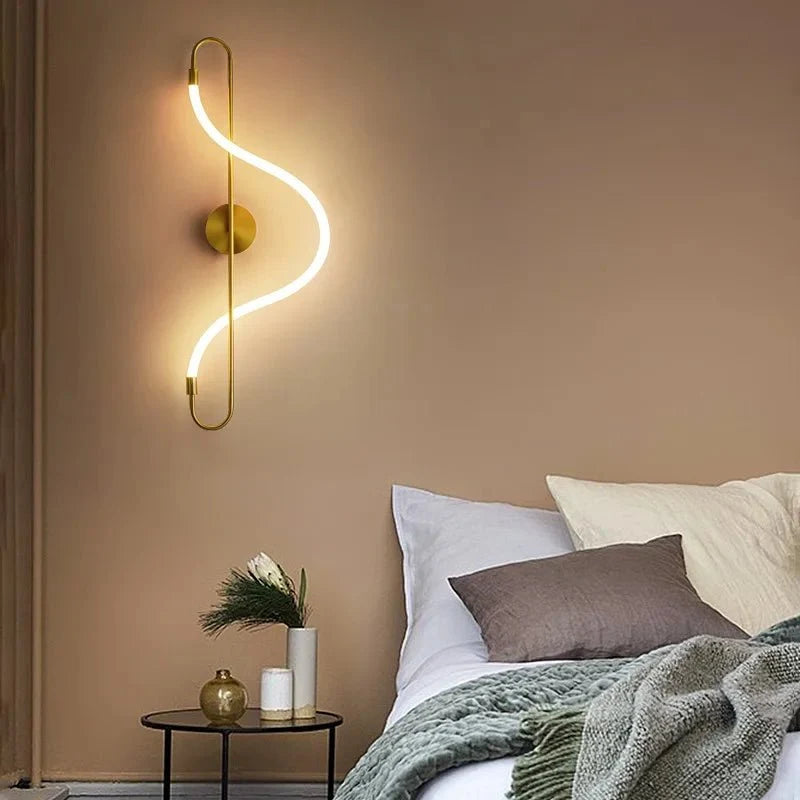 Gold Aluminium Wall Light