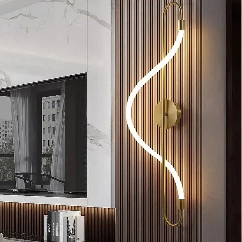 Gold Aluminium Wall Light