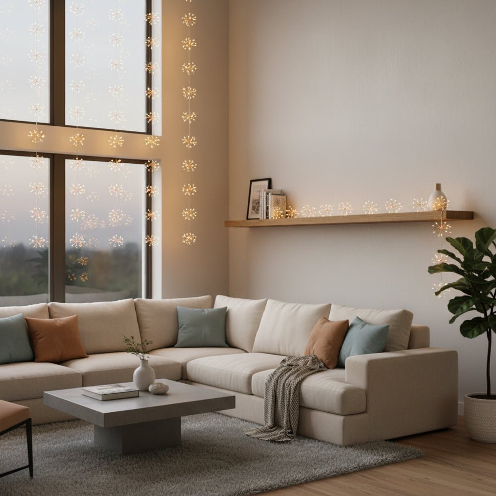 Copper Starburst Fairy Lights