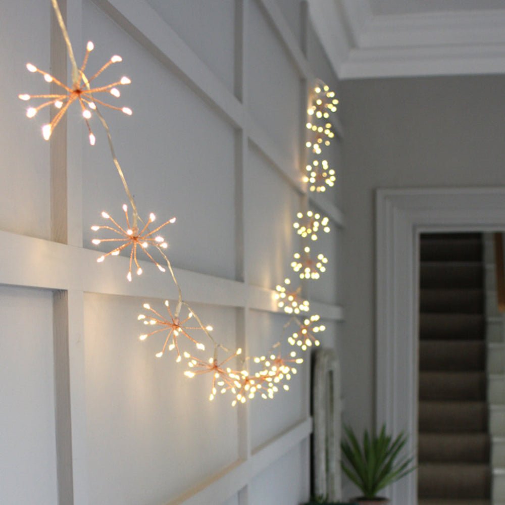 Copper Starburst Fairy Lights