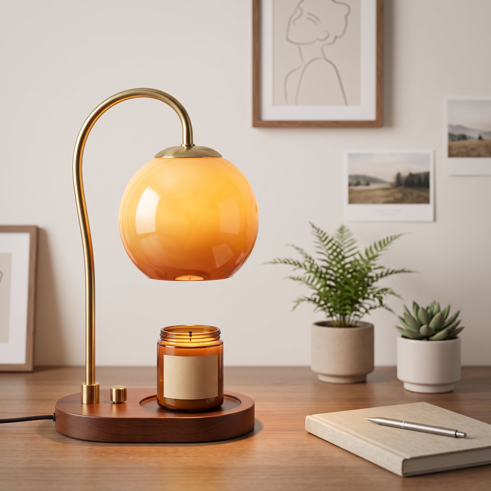 Adjustable Flameless Candle Warmer Lamp