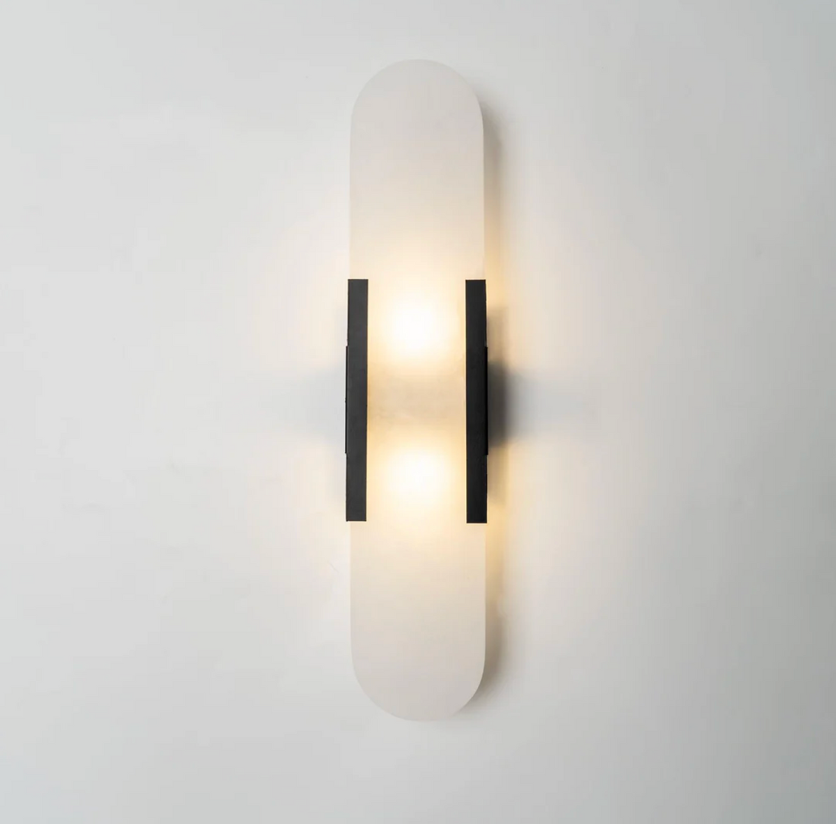 Marble Wall Light - Cylindrical Bedside Sconce