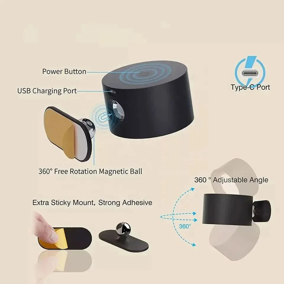 Magnetic Mount Wall Lamp
