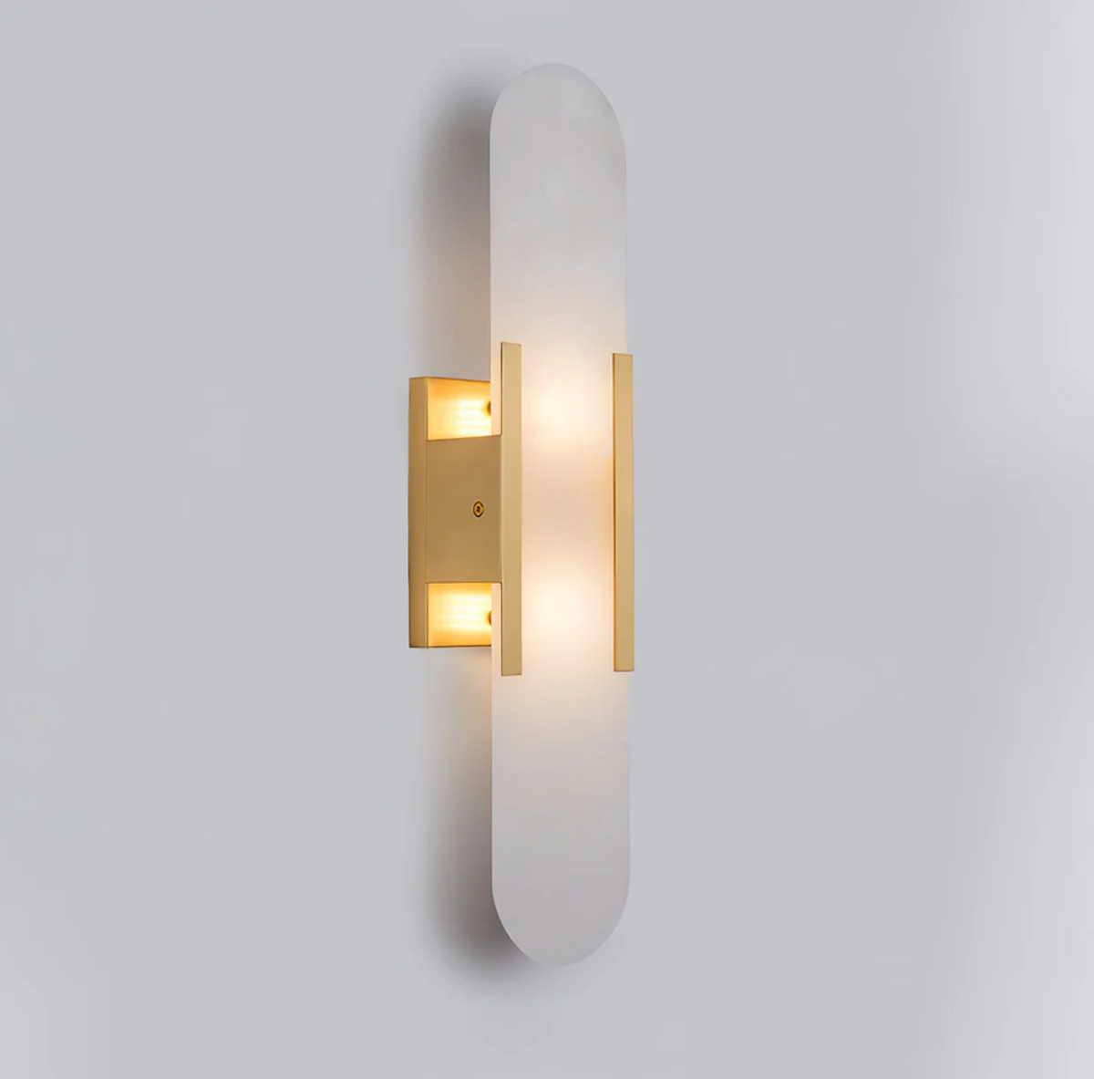 Marble Wall Light - Cylindrical Bedside Sconce
