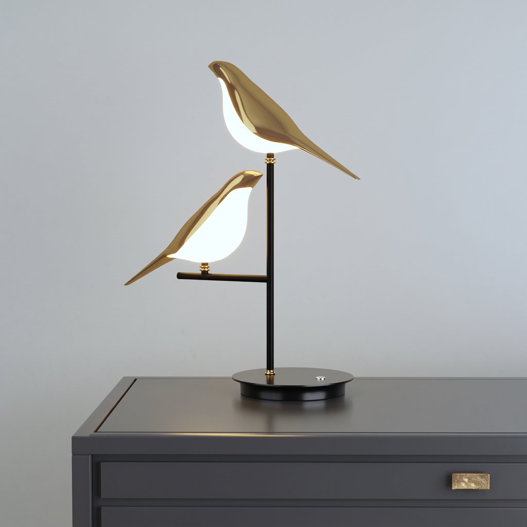Golden Birdlight Nordic Wall Lamp
