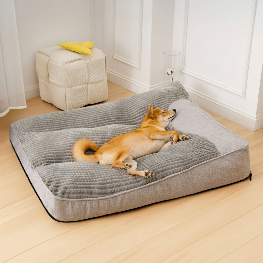 Raised Headrest Dog Bed