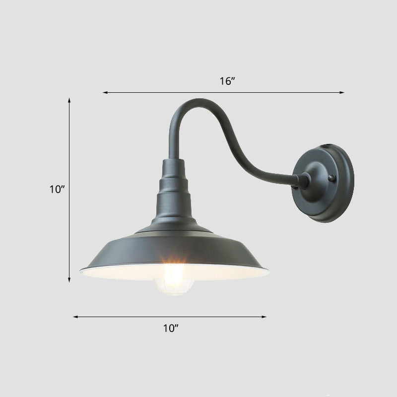 Outdoor Gooseneck Wall Light