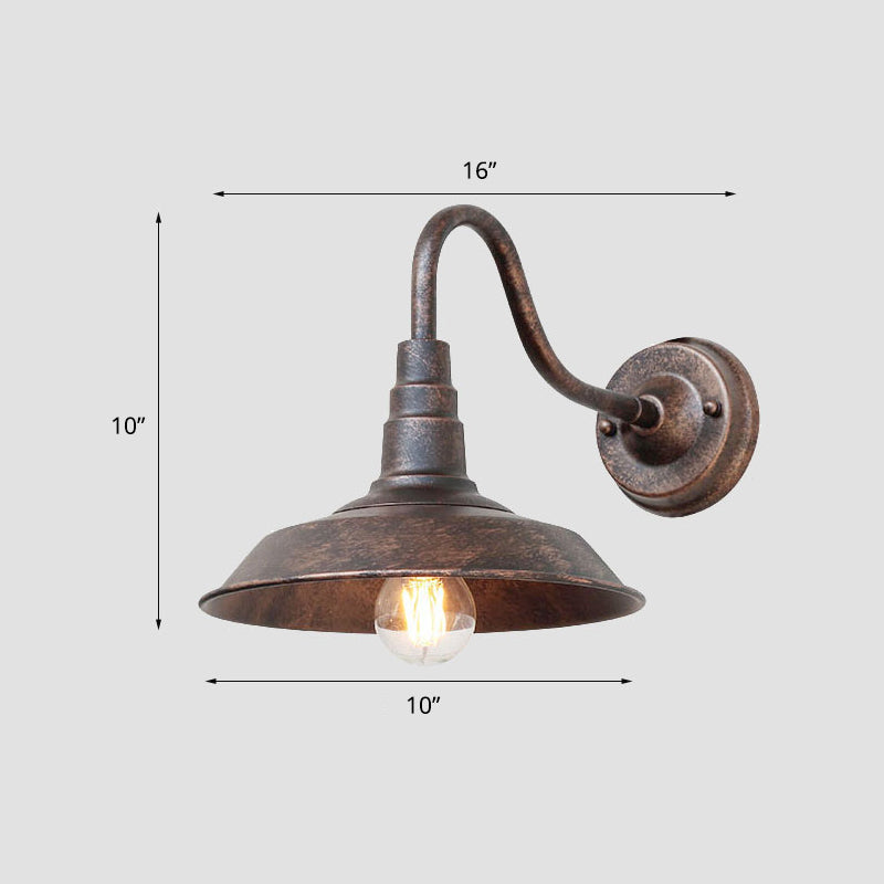 Outdoor Gooseneck Wall Light